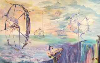 Pelo ocuedad, 40 x 50 cm acrilico